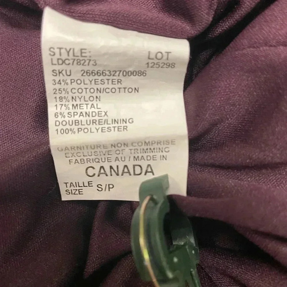 Le Chateau Ruched Purple Plum  Sleeveless Mini Dress Size Small - Picture 10 of 11